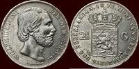 Koninkrijk der Nederlanden 2 ½ Gulden NEDERLAND (NETHERLANDS, KINGDOM) - WILLEM III, 1849-1890 - -