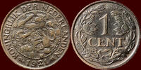 Koninkrijk der Nederlanden 1 Cent NEDERLAND (NETHERLANDS, KINGDOM) - WILHELMINA, 1890-1948 - -