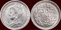 Koninkrijk der Nederlanden 10 Cents NEDERLAND (NETHERLANDS, KINGDOM) - WILHELMINA, 1890-1948 - -