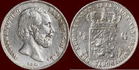 Koninkrijk der Nederlanden ½ Gulden NEDERLAND (NETHERLANDS, KINGDOM) - WILLEM III, 1849-1890 - -