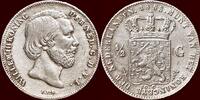 Koninkrijk der Nederlanden ½ Gulden NEDERLAND (NETHERLANDS, KINGDOM) - WILLEM III, 1849-1890 - -