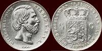 Koninkrijk der Nederlanden ½ Gulden NEDERLAND (NETHERLANDS, KINGDOM) - WILLEM III, 1849-1890 - 1859/57 -