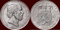 Koninkrijk der Nederlanden ½ Gulden NEDERLAND (NETHERLANDS, KINGDOM) - WILLEM III, 1849-1890 - -