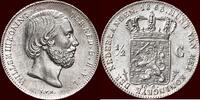 Koninkrijk der Nederlanden ½ Gulden NEDERLAND (NETHERLANDS, KINGDOM) - WILLEM III, 1849-1890 - -