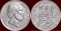 Koninkrijk der Nederlanden ½ Gulden NEDERLAND (NETHERLANDS, KINGDOM) - WILLEM III, 1849-1890 - -