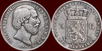 Koninkrijk der Nederlanden ½ Gulden NEDERLAND (NETHERLANDS, KINGDOM) - WILLEM III, 1849-1890 - -