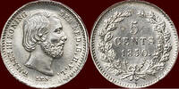 Koninkrijk der Nederlanden 5 Cents NEDERLAND (NETHERLANDS, KINGDOM) - WILLEM III, 1849-1890 - -