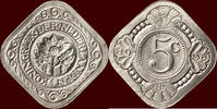 Koninkrijk der Nederlanden 5 Cents NEDERLAND (NETHERLANDS, KINGDOM) - WILHELMINA, 1890-1948 - -