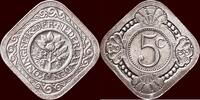 Koninkrijk der Nederlanden 5 Cents NEDERLAND (NETHERLANDS, KINGDOM) - WILHELMINA, 1890-1948 - -