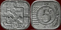 Koninkrijk der Nederlanden 5 Cents NEDERLAND (NETHERLANDS, KINGDOM) - DUITSE BEZETTING (GERMAN OCCUPATION), 1940-1945 - -