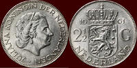 Koninkrijk der Nederlanden 2 ½ Gulden NEDERLAND (NETHERLANDS, KINGDOM) - JULIANA, 1948-1980 - -