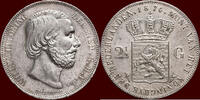 Koninkrijk der Nederlanden 2 ½ Gulden NEDERLAND (NETHERLANDS, KINGDOM) - WILLEM III, - 1874 - 2e halfjaar -