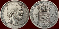 Koninkrijk der Nederlanden 2 ½ Gulden NEDERLAND (NETHERLANDS, KINGDOM) - WILLEM III, 1849-1890 - -