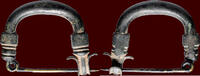 Bronze ARCHAEOLOGICAL OBJECT - IRON AGE - GREEK - ASIA MINOR - Phrygian fibula, 8th/7th century B.C. -
