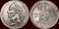 Koninkrijk der Nederlanden 2 ½ Gulden NEDERLAND (NETHERLANDS, KINGDOM) - WILLEM II, - 1846 - LELIE -