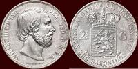 Koninkrijk der Nederlanden 2 ½ Gulden NEDERLAND (NETHERLANDS, KINGDOM) - WILLEM III, 1849-1890 - -