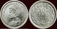 Koninkrijk der Nederlanden 10 Cents NEDERLAND (NETHERLANDS, KINGDOM) - WILHELMINA, 1890-1948 - -