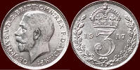 3 Pence ENGLAND - UNITED KINGDOM - GEORGE V, 1910-1936 - 1917, London -