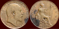 ½ Penny ENGLAND - UNITED KINGDOM - EDWARD VII, 1901-1910 - 1906, London -