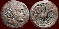120-84 BC v. Chr. CARIAN ISLANDS, RHODOS - AE 26, circa 120-84 BC f / ss à ss-