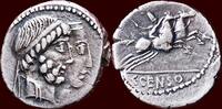 AR Denarius ROMAN REPUBLIC - CAIUS MARCIUS CENSORINUS - Rome -
