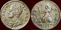 Farthing ENGLAND - UNITED KINGDOM - GEORGE II, 1727-1760 - -