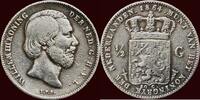 Koninkrijk der Nederlanden ½ Gulden NEDERLAND (NETHERLANDS, KINGDOM) - WILLEM III, 1849-1890 - -