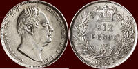 6 Pence ENGLAND - UNITED KINGDOM - WILLIAM IV, 1830-1837 - 1834, London -