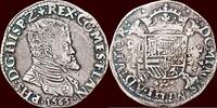 1/5 Philipsdaalder ZUIDELIJKE NEDERLANDEN (SOUTHERN NETHERLANDS) - GRAAFSCHAP VLAANDEREN - PHILIPS II, 1555-1598 - 1563, Brugge -