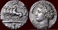 400 BC v. Chr. SICILIA (SICILY), SYRACUSE - DIONYSIOS I THE ELDER, 405-367 BC - AR Decadrachm w (cf. NAC / Tradart auction, JDL collection, 18 No...