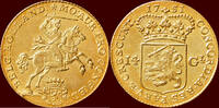 14 gulden 1751 NOORDELIJKE NEDERLANDEN (NETHERLANDS) - REPUBLIEK, 1581-1795 - HOLLAND - Gouden vz / unz