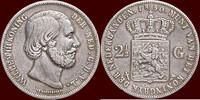 Koninkrijk der Nederlanden 2 ½ Gulden NEDERLAND (NETHERLANDS, KINGDOM) - WILLEM III, 1849-1890 - -