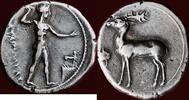 420-410 BC v. Chr. BRUTTIUM, KAULONIA (CAULONIA) - AR Nomos or tridrachm, circa 420-410 BC cf. NAC, auction 123, lot 91 (in g vf | SFR 1.900+ 23%)
