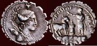 AR Denarius (81 BC) ROMAN REPUBLIC - AULUS POSTUMIUS AULUS FILIUS NEPOS ALBINUS -  serratus, Rome cf. NAC, auction 70, lot 130 (in vz CHF 1700+ 1...