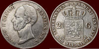Koninkrijk der Nederlanden 2 ½ Gulden NEDERLAND (NETHERLANDS, KINGDOM) - WILLEM II, - 1846 - LELIE -