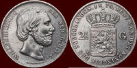 Koninkrijk der Nederlanden 2 ½ Gulden NEDERLAND (NETHERLANDS, KINGDOM) - WILLEM III, 1849-1890 - -