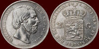 Koninkrijk der Nederlanden 2 ½ Gulden NEDERLAND (NETHERLANDS, KINGDOM) - WILLEM III, 1849-1890 - -