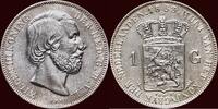 Koninkrijk der Nederlanden 1 Gulden NEDERLAND (NETHERLANDS, KINGDOM) - WILLEM III, 1849-1890 - -