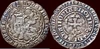 groot ZUIDELIJKE NEDERLANDEN (SOUTHERN NETHERLANDS) - GRAAFSCHAP VLAANDEREN - LODEWIJK II VAN MALE, 1346-1384 - Zilveren leeuw van twe -