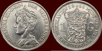 Koninkrijk der Nederlanden 1 Gulden NEDERLAND (NETHERLANDS, KINGDOM) - WILHELMINA, 1890-1948 - -