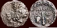 AR Drachm 90 BC v. Chr. KOINON MACEDONIA – QUINTUS BRAETIUS SURA, LEGATUS PRO QUAESTORE, ca.93-87 BC -