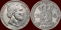 Koninkrijk der Nederlanden 2 ½ Gulden NEDERLAND (NETHERLANDS, KINGDOM) - WILLEM III, 1849-1890 - -