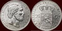 Koninkrijk der Nederlanden 2 ½ Gulden NEDERLAND (NETHERLANDS, KINGDOM) - WILLEM III, 1849-1890 - -