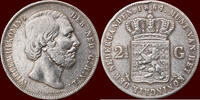 Koninkrijk der Nederlanden 2 ½ Gulden NEDERLAND (NETHERLANDS, KINGDOM) - WILLEM III, 1849-1890 - -