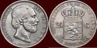 Koninkrijk der Nederlanden 2 ½ Gulden NEDERLAND (NETHERLANDS, KINGDOM) - WILLEM III, 1849-1890 - -