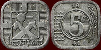 Koninkrijk der Nederlanden 5 Cents NEDERLAND (NETHERLANDS, KINGDOM) - DUITSE BEZETTING (GERMAN OCCUPATION), 1940-1945 - -