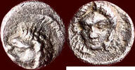 AR Hemiobol CARIA, MYLASA - HYSSALDOMOS, dynast of Mylasa, ca.420-395 BC - Mylasa -