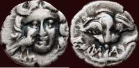 AR Drachm CARIA - RHODIAN PERAEA - circa 180-140 BC, Mylasa -