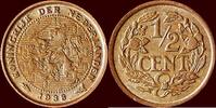 Koninkrijk der Nederlanden ½ Cent NEDERLAND (NETHERLANDS, KINGDOM) - WILHELMINA, 1890-1948 - -