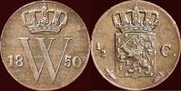 Koninkrijk der Nederlanden ½ Cent NEDERLAND (NETHERLANDS, KINGDOM) - WILLEM III, 1849-1890 - -